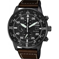 CITIZEN Eco-Drive Black Stainless Steel Chronograph CA0695-17E