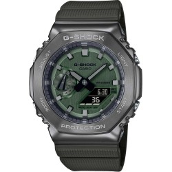 CASIO G-Shock Chronograph Green Rubber Strap GM-2100B-3AER