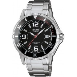 CASIO Collection Silver Stainless Steel MTD-1053D-1AV