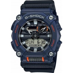 CASIO G-Shock Chronograph Blue Rubber Strap GA-900-2AER